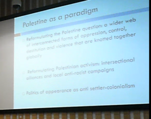 University of Sussex, Palestine as Paradigm