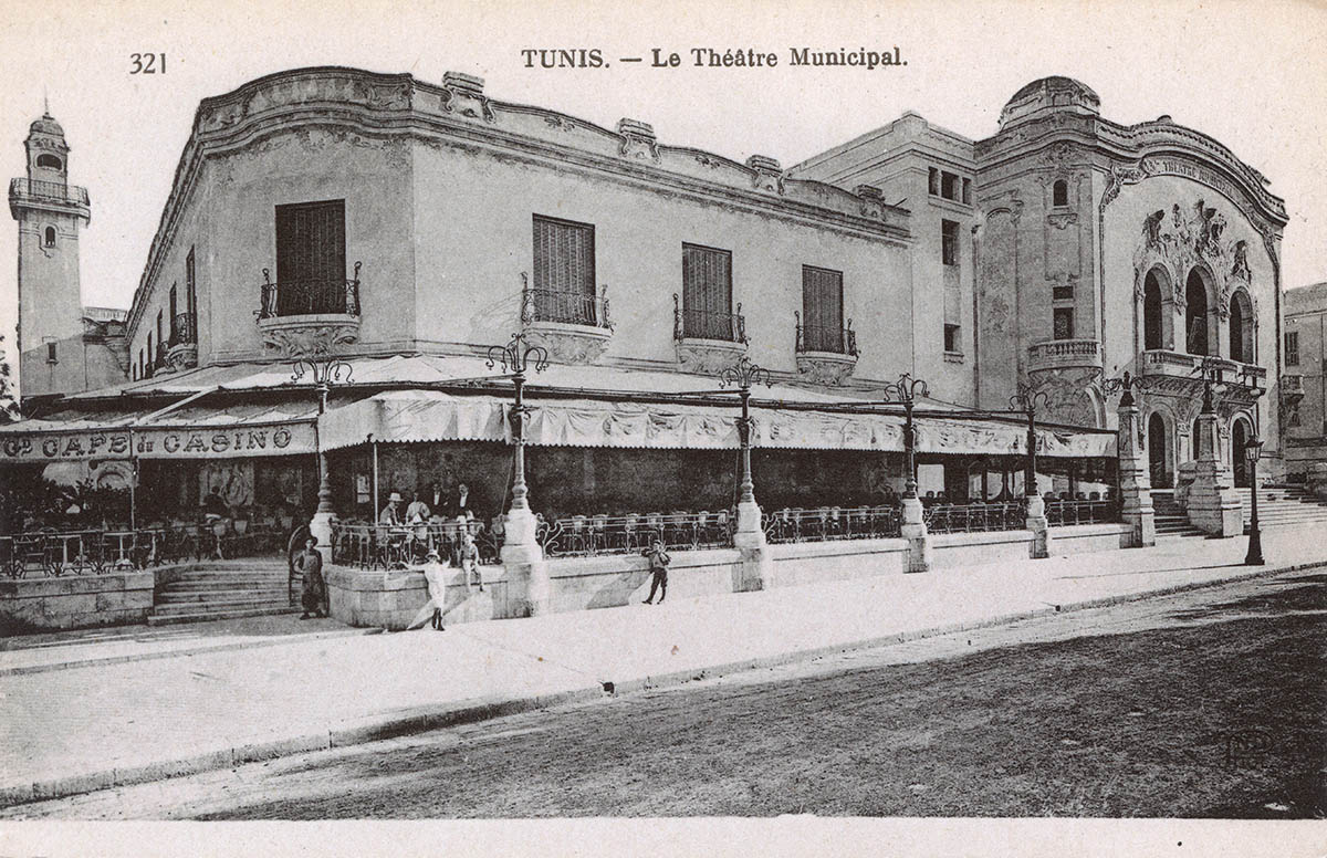Municipal Theatre, Tunis, c.1910.